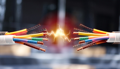 open sparking wires
