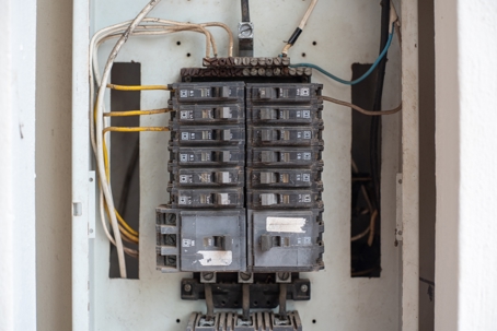 old electrical panel